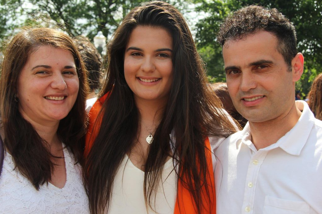 Melinda Father Safet Ademi and Mother with Her Sibling