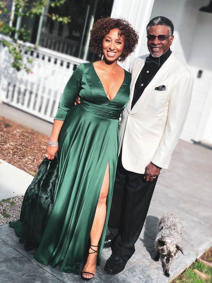 Dionne Lea Williams with husband Keith David on a Date
